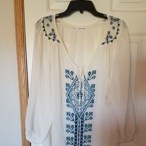 Maurices size 3X sheer blouse